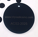 BF Cast Acrylic 1/16" Solid Black Opaque (2-sided gloss)